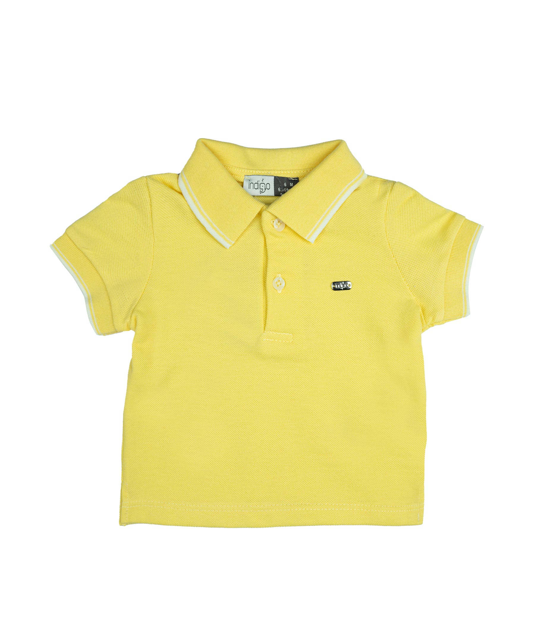 پولوشرت آستین کوتاه نوزادی ایندیگو مدل 19946Y
