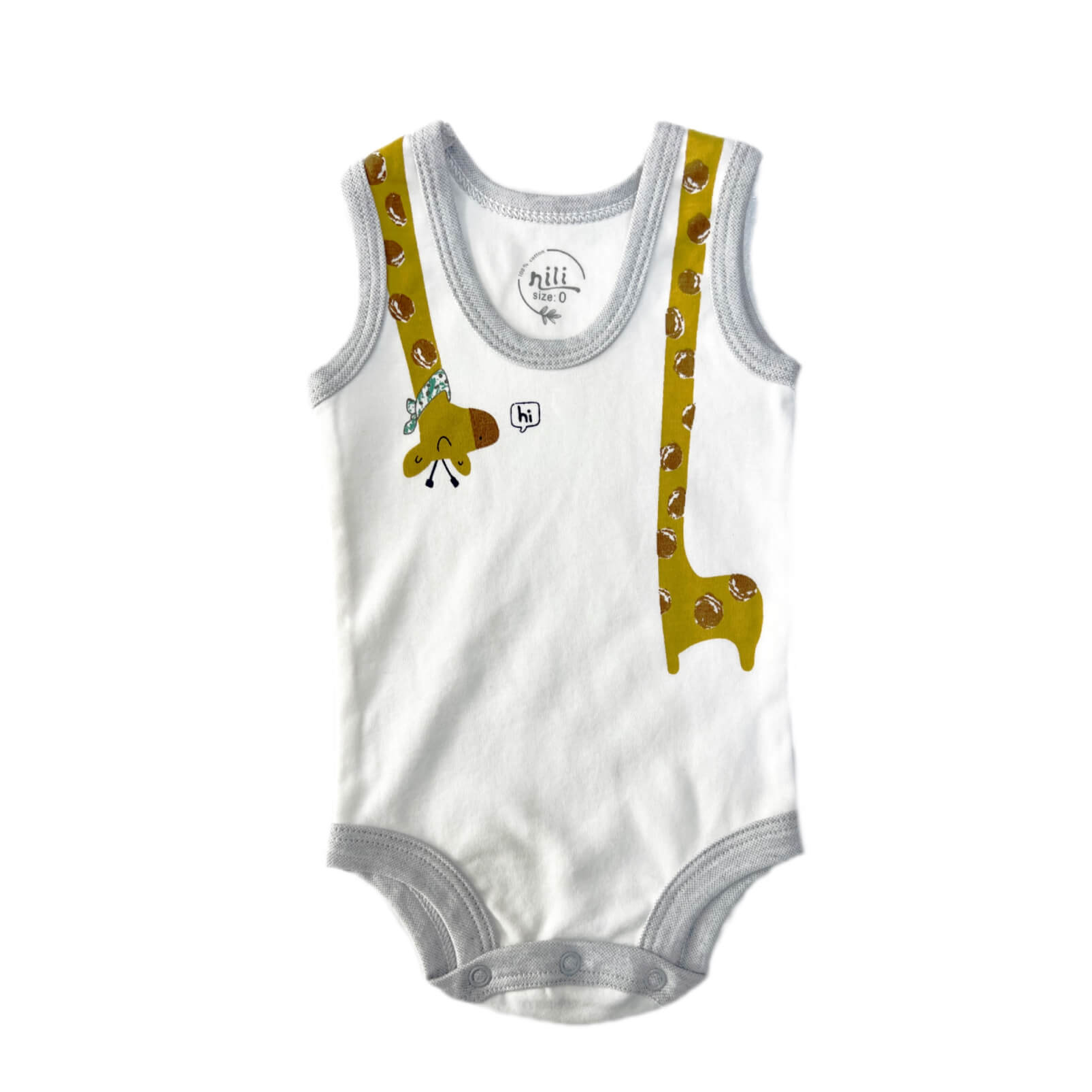 بادی نوزادی رکابی نیلی مدل فرندز frinds 8916