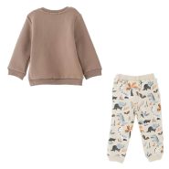 ست پیراهن و شلوار نوزادی ایندیگو مدل 421148 لباس ایندیگو